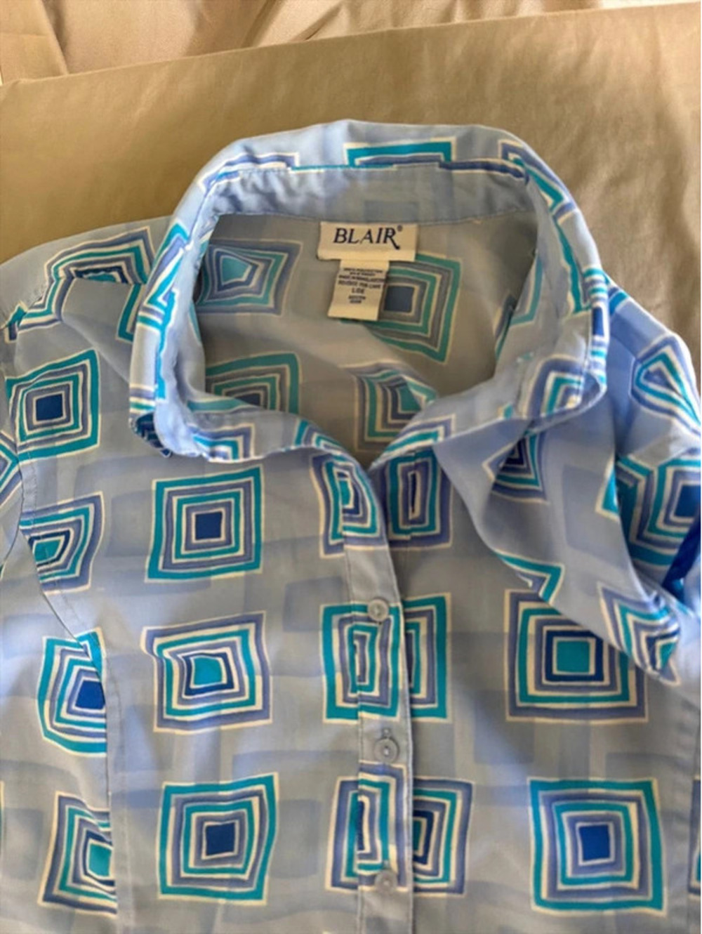 Blair women’s size large button up shirt - Picture 2 of 3
